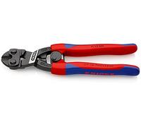 Knipex CoBolt® Cortabulones compacto negro atramentado, con fundas esbeltas en dos componentes 200 mm (cartulina autoservicio/blíster) 71 12 200 SB