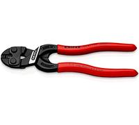 Knipex CoBolt® S Cortabulones compactos con muesca en el filo de corte negro atramentado, recubiertos de plástico 160 mm (cartulina autoservicio/blíster) 71 31 160 SB