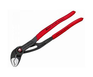 KNIPEX Cobra QuickSet Tenaza de agarre pico loro con cartulinas autoservicio Mangos plasticos por inmersión, 87 21 300 SB