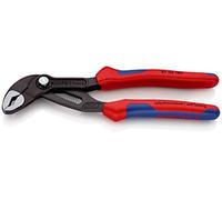 KNIPEX Cobra Tenaza de agarre pico loro con cartulinas autoservicio con mangos multicomponente 180 mm, 87 02 180 SB