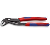 Knipex Cobra Slip-joint pliers - Alicates (Slip-joint pliers, 5 cm, 4,6 cm, Acero cromo vanadio, De plástico, Azul/Rojo)