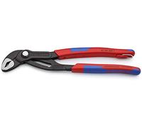 KNIPEX Cobra Tenaza de agarre pico loro con fundas multicomponentes, con anilla de fijación integrada para colocar un, 87 02 250 T