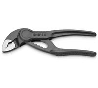 Knipex Alicates de pico de loro Cobra XS 87 00 100, superficie rugosa en relieve, negro 100 mm