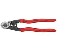 KNIPEX Cortacables para cable trenzado forjado recubiertos de plástico 190 mm, 95 61 190