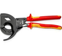 Knipex Cortacables (tipo carraca, 3 pasos) negro atramentado, aislados con fundas multicomponentes, según norma VDE 320 mm 95 36 320