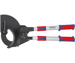 KNIPEX Cortacables (tipo carraca) con mangos telescópicos con mangos multicomponente 680 mm, 95 32 100