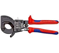 Knipex cortacables (tipo carraca) negro, lacado, con fundas multicompo