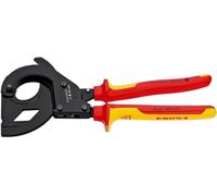 Knipex Cortacables (tipo carraca) para cables con cobertura de acero (cable SWA) negro, lacado, aislados con fundas multicomponentes, según norma VDE 315 mm 95 36 315 A