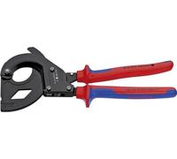 Knipex Cortacables (tipo carraca) para cables con cobertura de acero (cable SWA) negro, lacado, con fundas multicomponentes 315 mm 95 32 315 A
