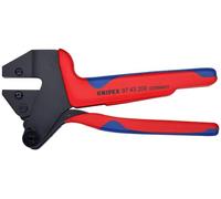 Knipex Crimpadora de sistema para mordazas intercambiables bruñido, con fundas multicomponentes 200 mm (cartulina autoservicio/blíster) 97 43 200 A