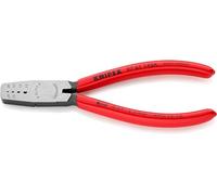 KNIPEX Crimpadora para punteras huecas con cartulinas autoservicio recubiertos de plástico 145 mm, 97 61 145 A SB