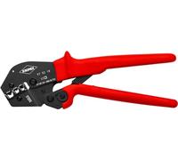 Knipex Alicate para crimpar terminales también para trabajar a dos manos bruñido, recubiertos de plástico antideslizante 250 mm 97 52 18
