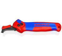 KNIPEX Cuchillo pelacables El nuevo cuchillo pelacables con carraca con mangos multicomponente 146 mm, 16 50 145 SB