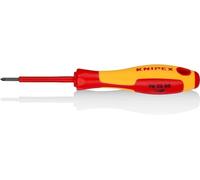 KNIPEX Destornillador para tornillos cruciformes Pozidriv mango aislante en dos componentes, según norma VDE 162 mm, 98 25 00