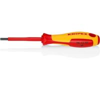 KNIPEX Destornillador para tornillos de hexágono interior aislados con fundas multicomponentes, según norma VDE 182 mm, 98 13 40