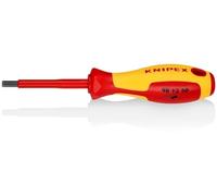 KNIPEX Destornillador para tornillos de hexágono interior aislados con fundas multicomponentes, según norma VDE 187 mm, 98 13 50
