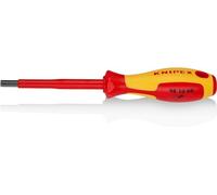 KNIPEX Destornillador para tornillos de hexágono interior aislados con fundas multicomponentes, según norma VDE 212 mm, 98 13 60
