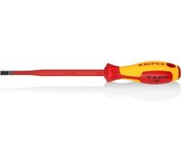 Knipex Destornillador (Slim) para tornillos planos bruñido, mango aislante en dos componentes, según norma VDE 262 mm 98 20 65 SL