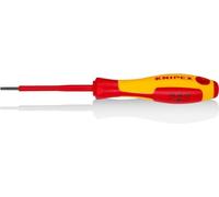 KNIPEX Destornilladores para tornillos planos mango aislante en dos componentes, según norma VDE 177 mm, 98 20 25