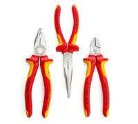Knipex Electro VDE Juego de Alicates 3 Piezas Nariz Larga Diagonal&Combinación