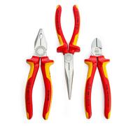 Knipex Electro VDE Juego de Alicates 3 Piezas Nariz Larga Diagonal&Combinación