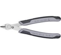 KNIPEX Elektronski Super Knips ESD con cartulinas autoservicio con mangos multicomponente 125 mm, 78 03 125 ESDSB