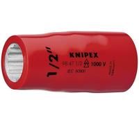 KNIPEX Herramientas: enchufe hexagonal, unidad de 1/2 pulgada, unidad de 1/2 pulgada, 1000 V aislado (98 47 1/2 pulgadas)