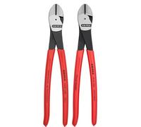 KNIPEX Herramientas - Juego de 2 cortadores diagonales de 10 pulgadas (9K0080129US)