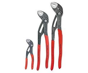 KNIPEX Herramientas - Juego de 3 piezas Cobra con bolsa de almacenamiento (87 01 125, 87 01 250, 87 01 300, 9K 00 90 12 US) (9K0080122US)