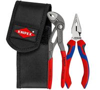 Knipex Conjunto de alicates 2 piezas mini en portaherramientas para cinturón 08 22 145, 87 01 150, 00 20 72 V06