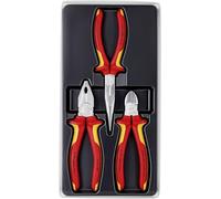 KNIPEX juego Electro 1 x 03 06 180, 1 x 26 16 200, 1 x 70 06 160, 00 20 12 | Equipo para viajes; juego de herramientas