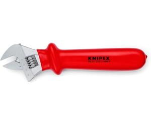 KNIPEX Llave ajustable cromado Aisladas por inmersión en plástico reforzado 260 mm, 98 07 250