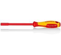 Knipex Llave de vaso con mango destornillador bruñido, mango aislante en dos componentes, según norma VDE 230 mm 98 03 05