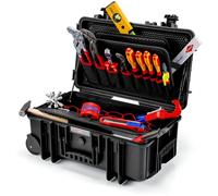 Knipex Maleta de herramientas 00 21 33 S Robust26 Move Sanitaria, con 17 herramientas, rojo y amarillo