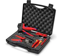 KNIPEX Maleta de herramientas para sistemas fotovoltaicos para conectores para cables solares MC4 7 piezas, 97 91 04 V02