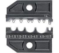 KNIPEX Mordaza intercambiable para terminales no aislados de tubo y de compresión, así como conectores no aislados de tope y de compresión, 97 49 14