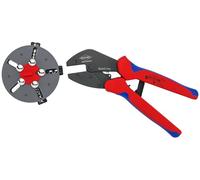 KNIPEX MultiCrimp Crimpadora con cargador de mordazas con mangos multicomponente 250 mm, 97 33 03