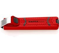 Knipex Pelamangueras con hoja de bisturí carcasa de plástico resistente a los golpes 130 mm 16 20 28 SB