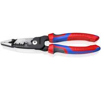 KNIPEX Pince électrique 5 en 1 modèle métrique sur carte LS atramentisée noire avec poignées multimatières 200 mm, 13 72 200 ME SB