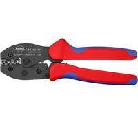 Knipex PreciForce® Alicate para crimpar terminales bruñido, con fundas multicomponentes 220 mm (cartulina autoservicio/blíster) 97 52 34 SB