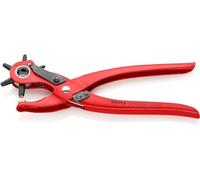 KNIPEX Sacabocados de revolver con cartulinas autoservicio recubierto de pintura pulverizada, rojo 220 mm, 90 70 220 SB