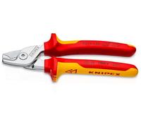 KNIPEX StepCut Tijeras cortacables cromado aislados con fundas multicomponentes, según norma VDE 160 mm, 95 16 160