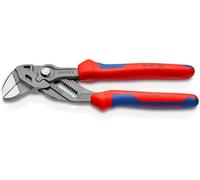 Knipex Tenaza llave alicate y llave en una sola herramienta gris atramentado, con fundas multicomponentes 180 mm 86 02 180