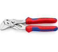 Knipex Tenaza llave alicate y llave en una sola herramienta cromado, con fundas multicomponentes 150 mm (cartulina autoservicio/blíster) 86 05 150 SB