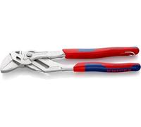 KNIPEX Tenaza llave alicate y llave en una sola herramienta cromado con fundas multicomponentes, con anilla de fijación integrada para, 86 05 250 T