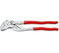 KNIPEX Tenaza llave alicate y llave en una sola herramienta en blister cromado recubiertos de plástico 300 mm, 86 03 300 SB