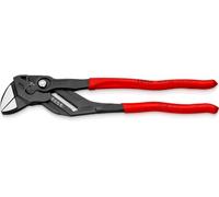 Knipex Tenaza llave alicate y llave en una sola herramienta gris atramentado, recubiertos de plástico antideslizante 300 mm (cartulina autoservicio/blíster) 86 01 300 SB