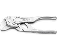 Knipex Tenaza llave XS alicate y llave en una sola herramienta cromado, superficie rugosa y en relieve 100 mm 86 04 100