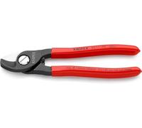 Knipex Tijeras cortacables bruñido, recubiertos de plástico 165 mm (cartulina autoservicio/blíster) 95 11 165 SB