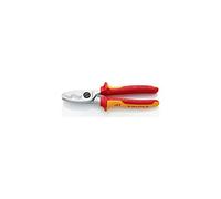 Knipex Tijeras cortacables con filo de corte doble cromado, aislados con fundas multicomponentes, según norma VDE 200 mm 95 16 200